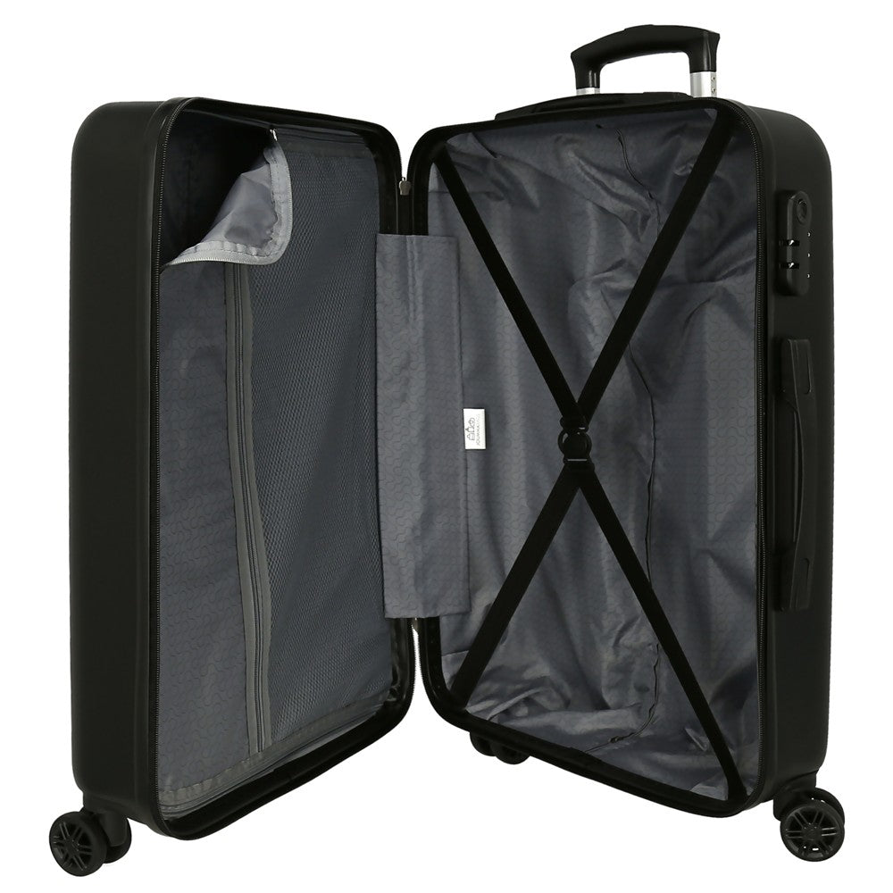 SET/2 TROLLEY ABS 55-65CM.4R. TEAM AVENGERS BLACK C.102