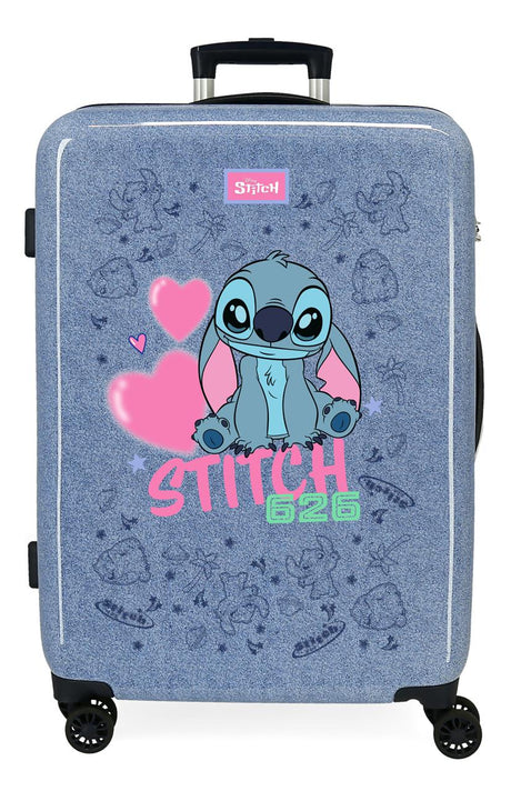 3291242 TROLLEY ABS 65CM. 4R. HERZEN STICKEN DENIM