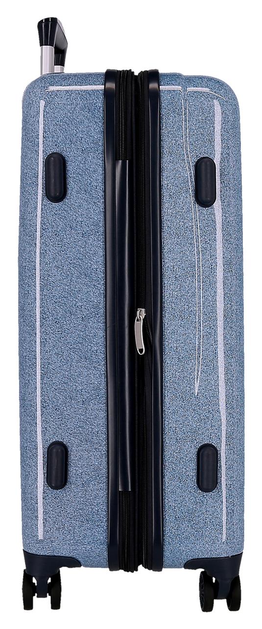 3291442 SET/2 TROLLEY ABS 55-65CM. 4R. CUORI DI PUNTO DENIM