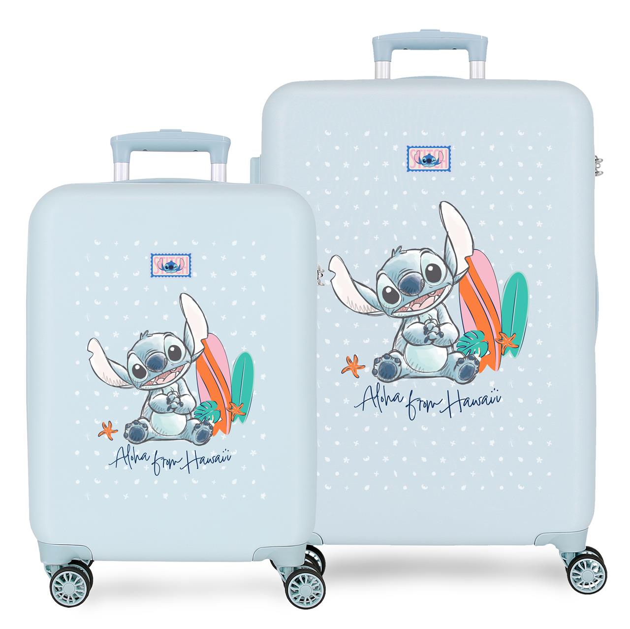 3311441 SET/2 TROLLEY ABS 55-65CM. 4R. STICH AUS HAWAII AZ