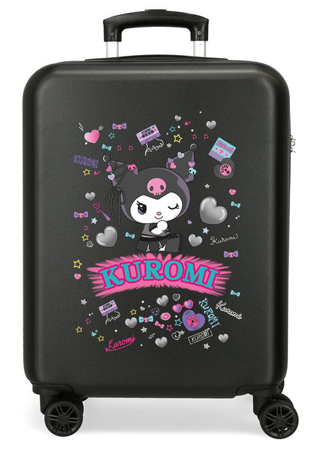 3461142 TROLLEY ABS 55CM. 4R. KUROMI RETRO POP BLACK