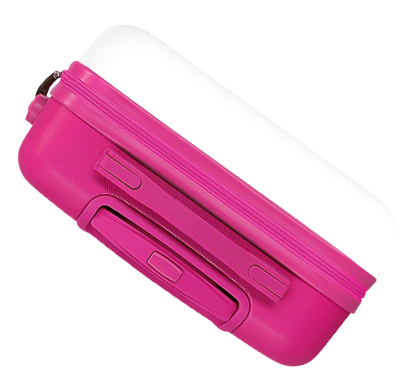 TROLLEY ABS 55CM.4R.  LIZZIE MCGUIRE BLANC-FUCHSIA