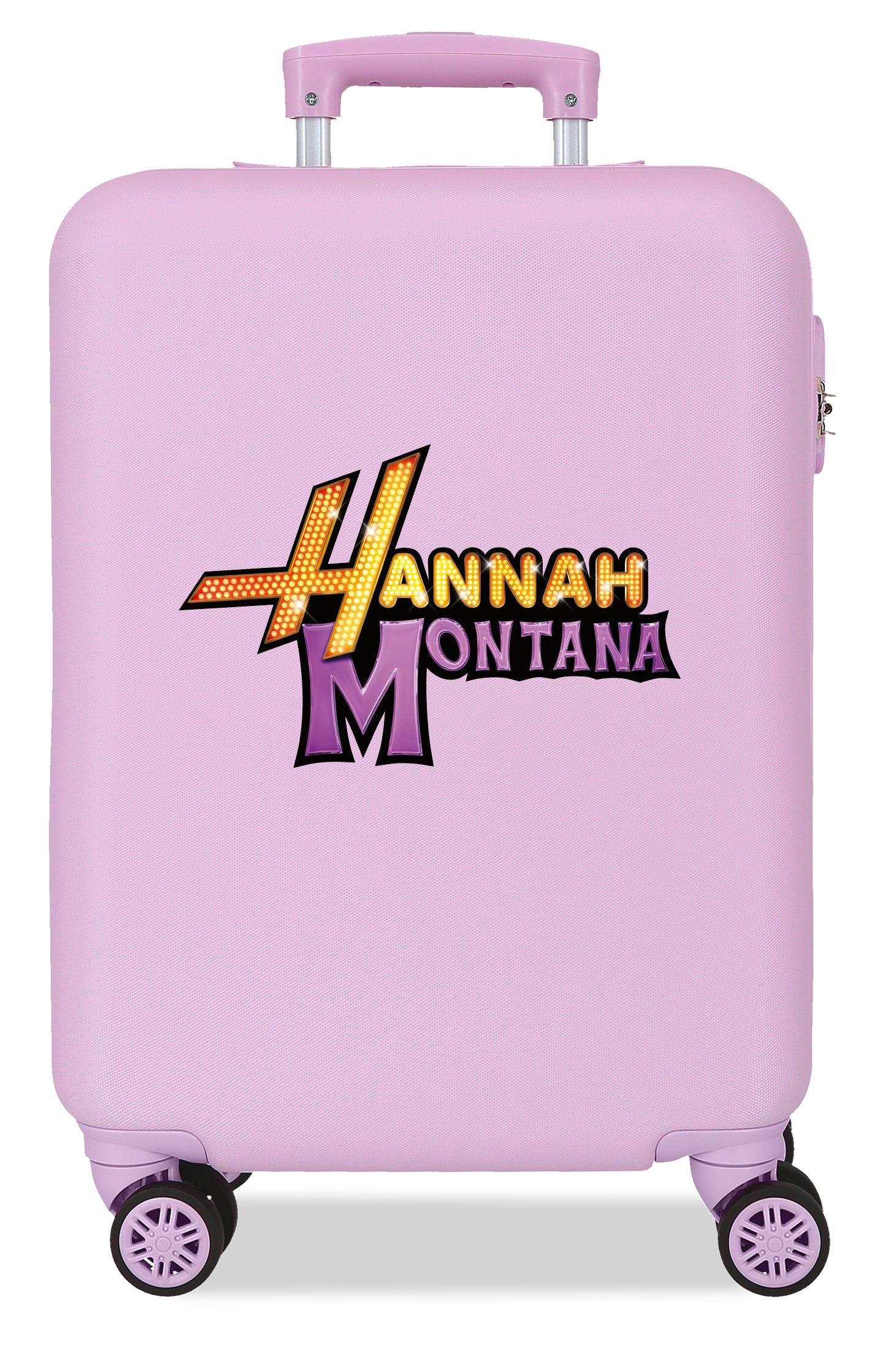 TROLLEY ABS 55CM.4R.  HANNAH MONTANA LILLA