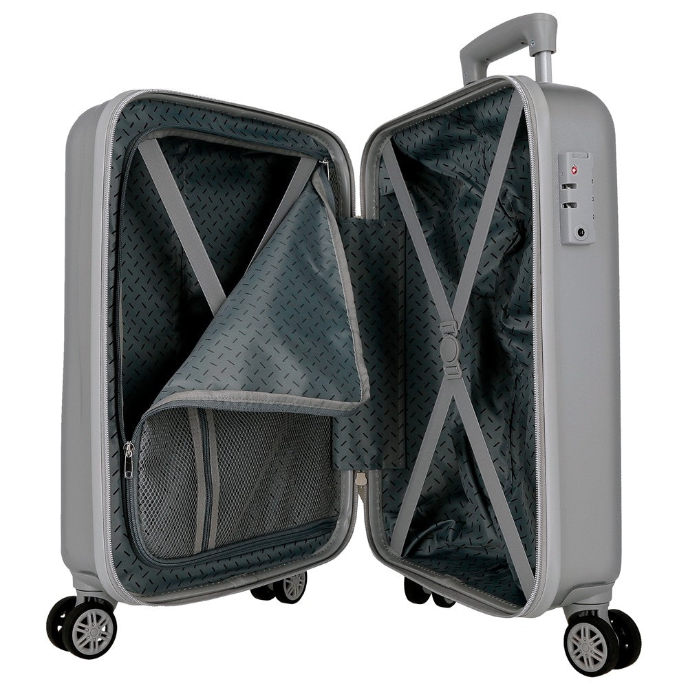 TROLLEY ABS 55CM.4R. THE MANDALORIAN ECCO COME SILVER C