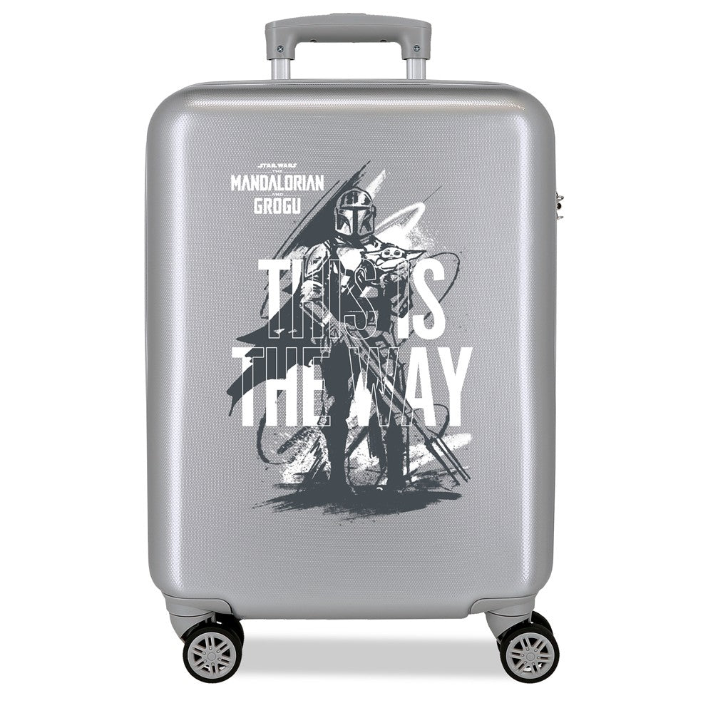 TROLLEY ABS 55CM.4R. THE MANDALORIAN ECCO COME SILVER C