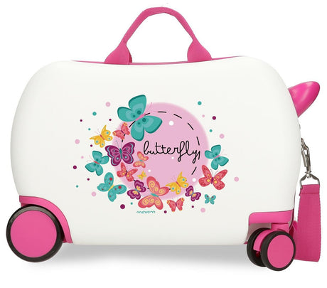 3721061 Maleta INF.ABS 4R.(2 MULTI.) 45CM.MOVOM BUTTERFLY