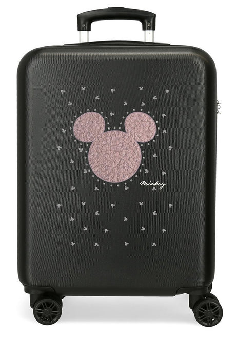 3821121 TROLLEY ABS 55CM.4R. MICKEY STUD BLACK