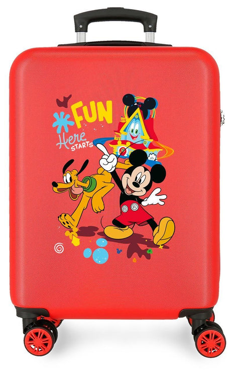 4021142 TROLLEY ABS 55CM.4R. MICKEY HERE STARTS RED