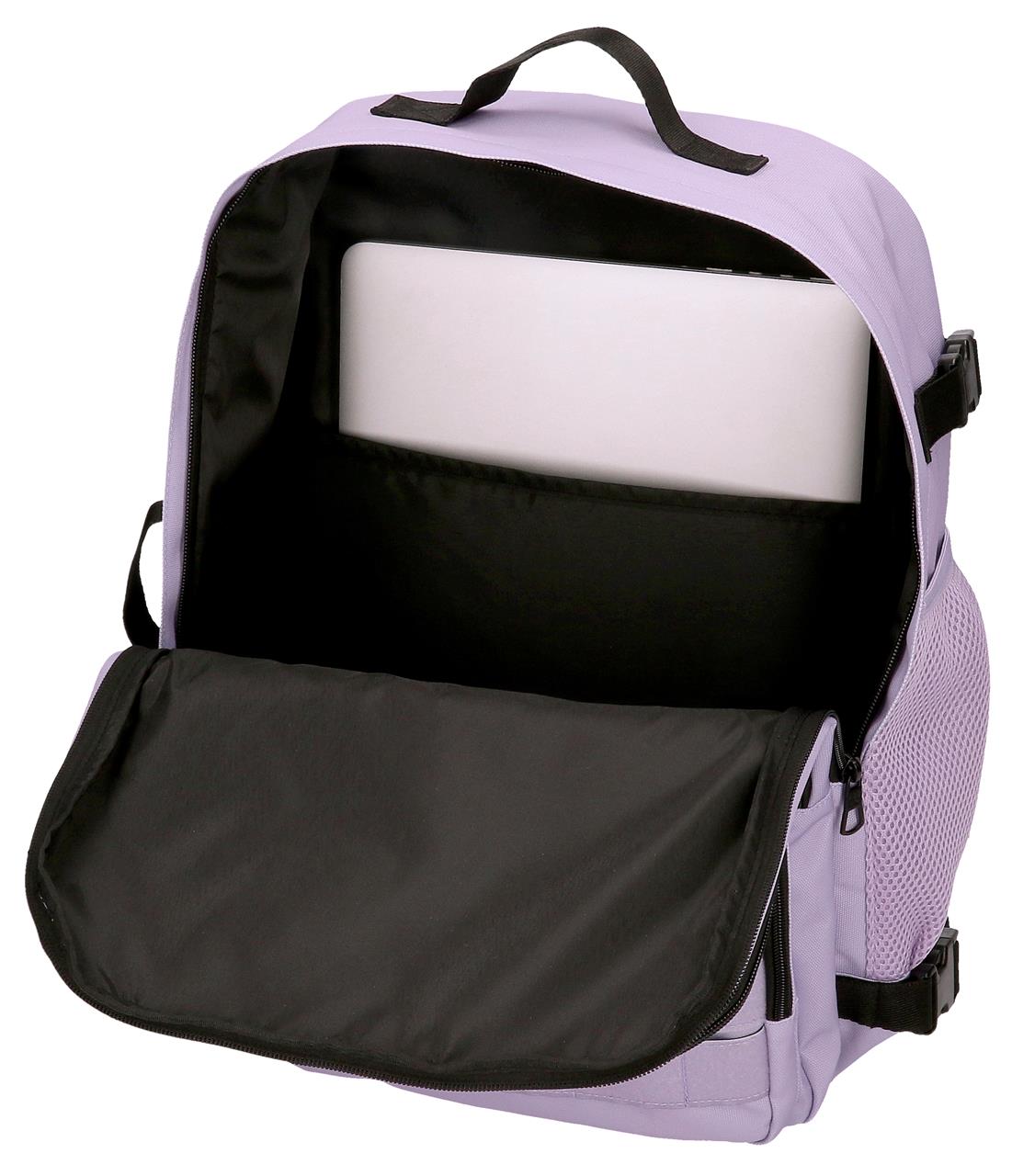63228H2 ADAP BACKPACK. 44CM. PJL ARIS COLORFUL LILAC
