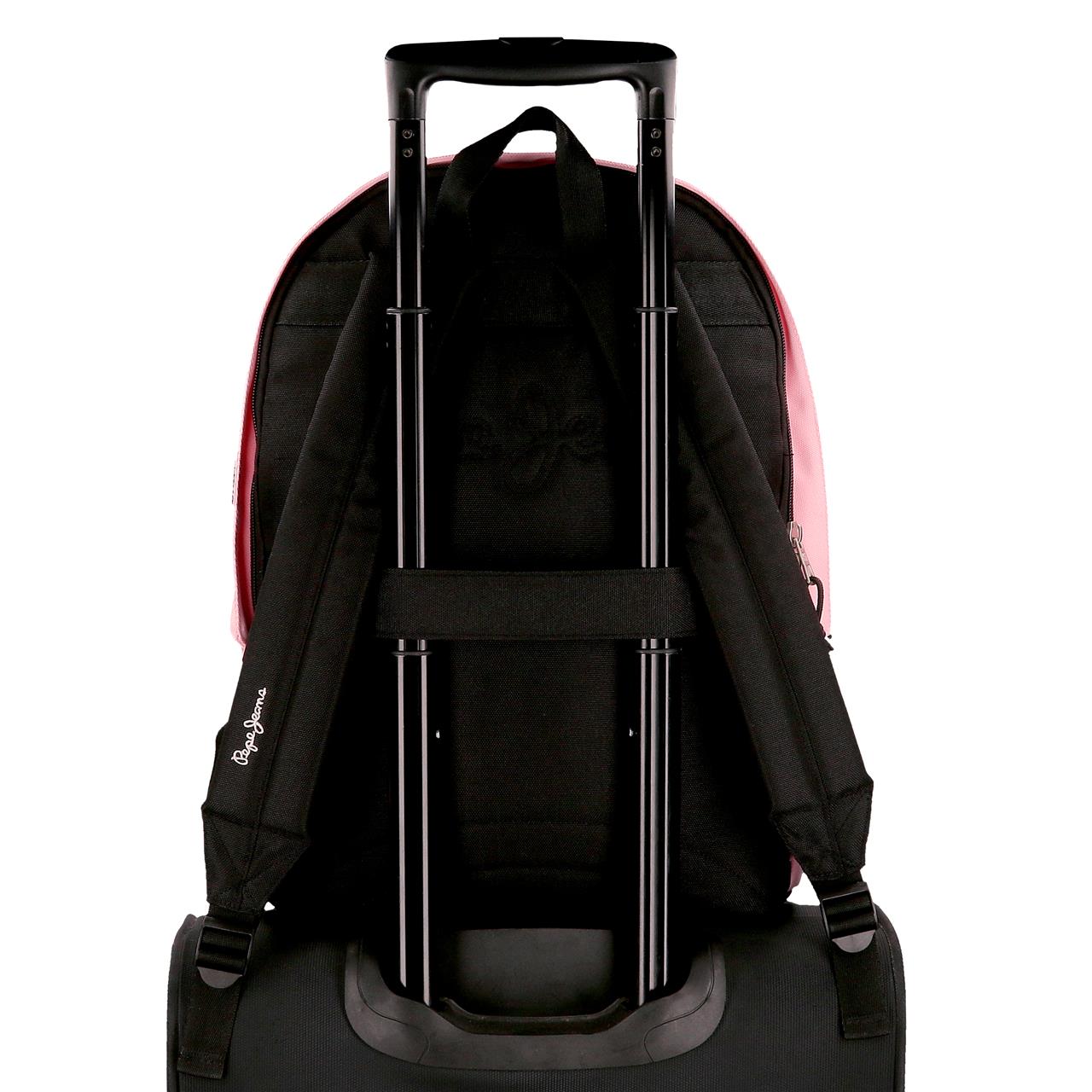63224C5 RUCKSACK MIT KABELHALTER. 44CM 2C. PJL ARIS BUNTES ROSA