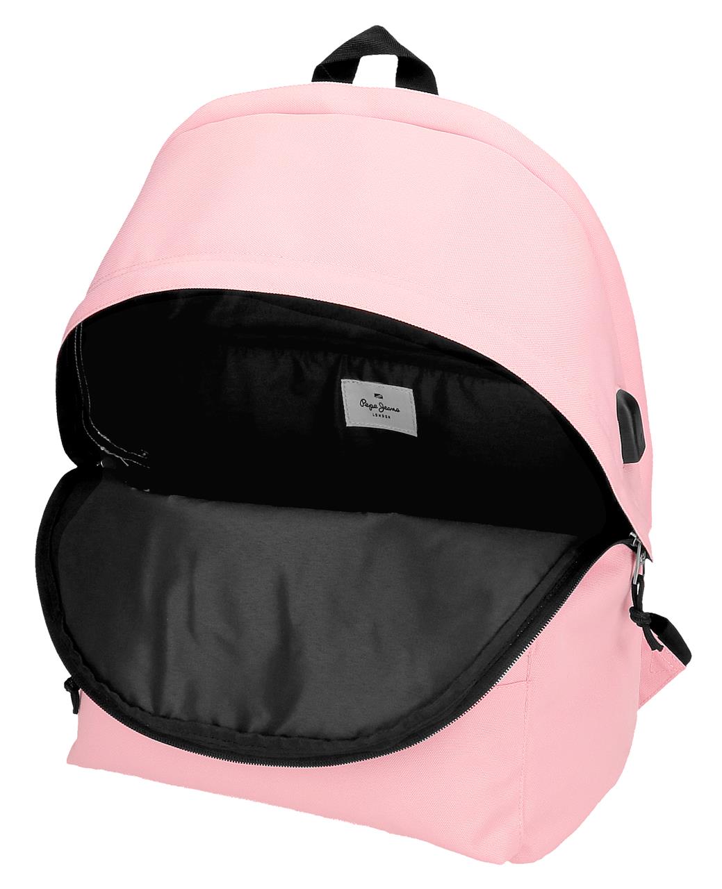 63224C5 RUCKSACK MIT KABELHALTER. 44CM 2C. PJL ARIS BUNTES ROSA
