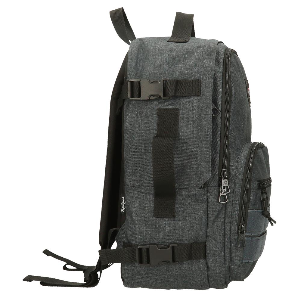 63325C8 ADAP-RUCKSACK. 40CM. PJL ARIS IMMERGRÜN DENIM DUNKEL