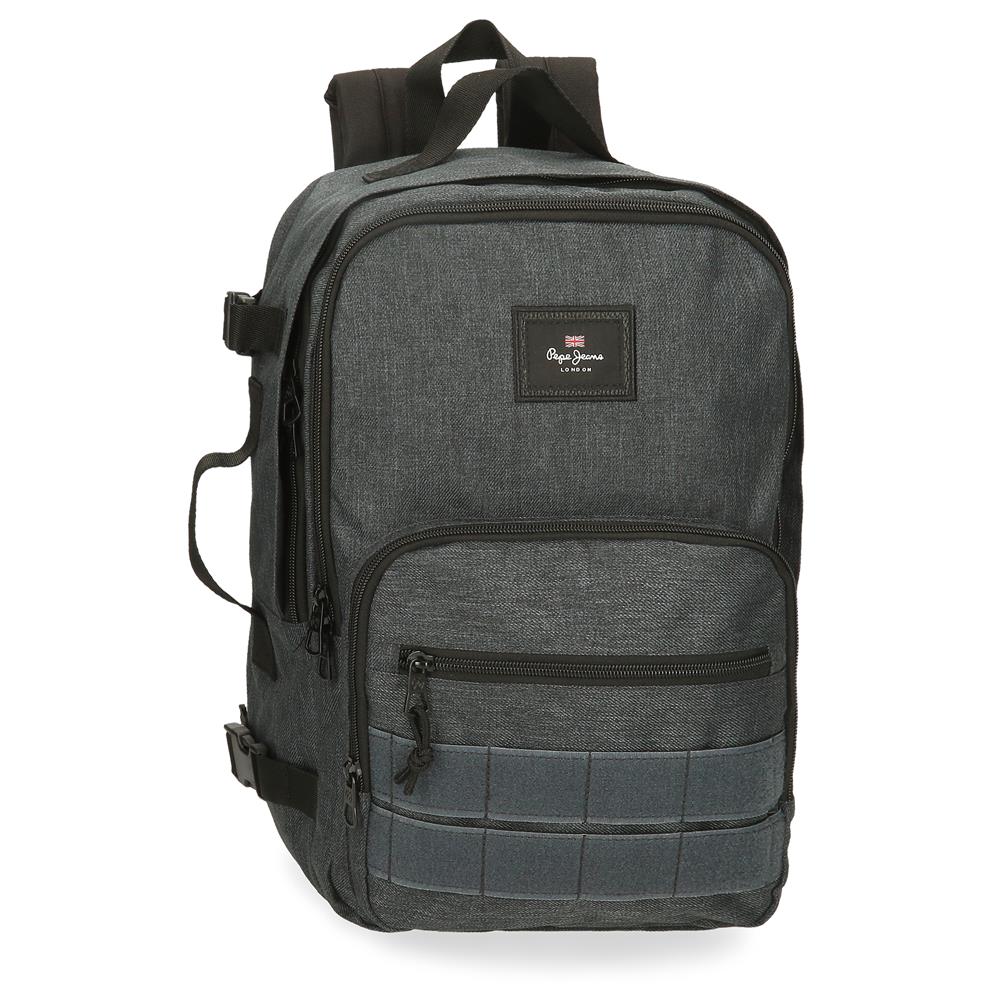 63325C8 ADAP-RUCKSACK. 40CM. PJL ARIS IMMERGRÜN DENIM DUNKEL