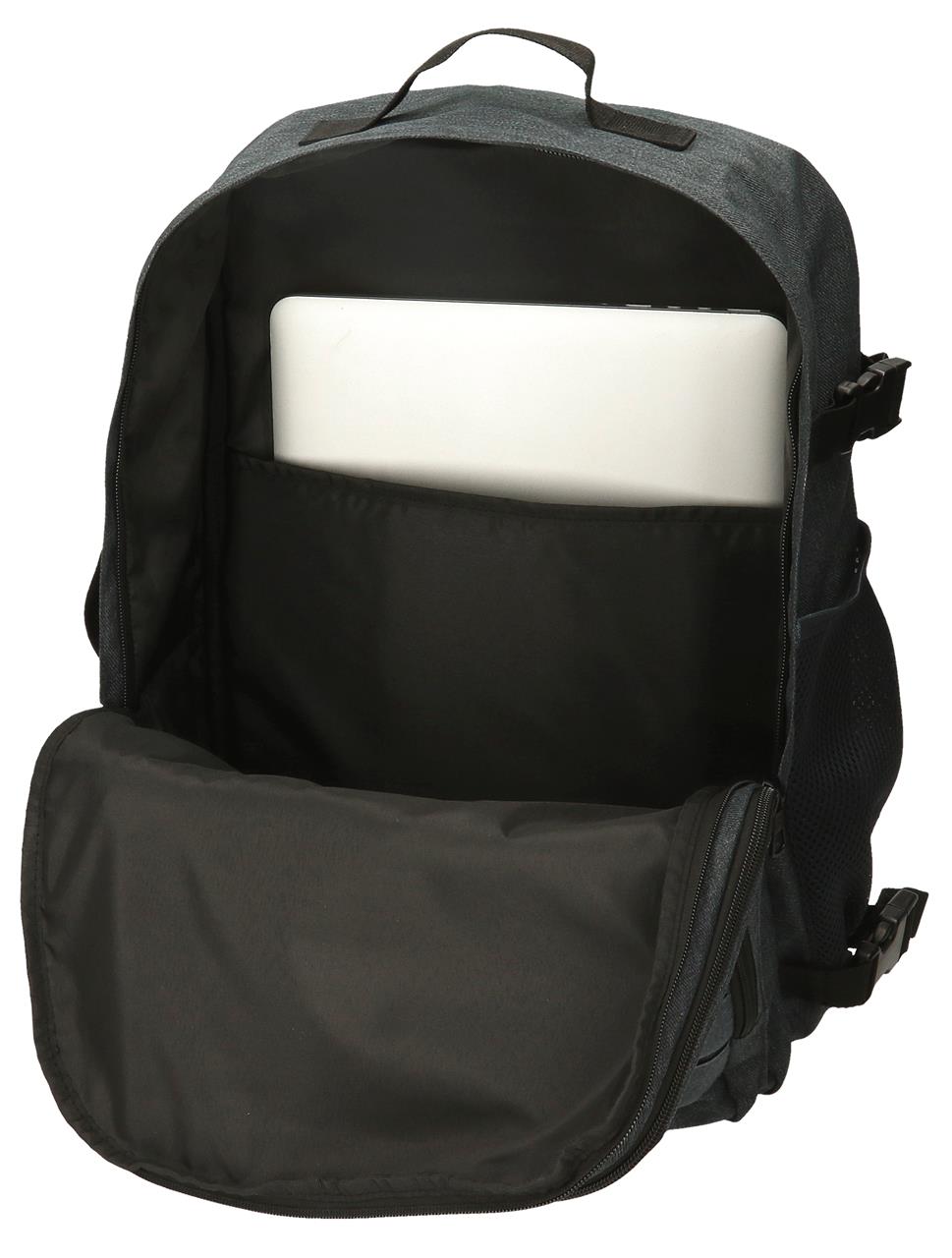 63328C8 ADAP-RUCKSACK. 44CM. PJL ARIS IMMERGRÜN DENIM DUNKEL