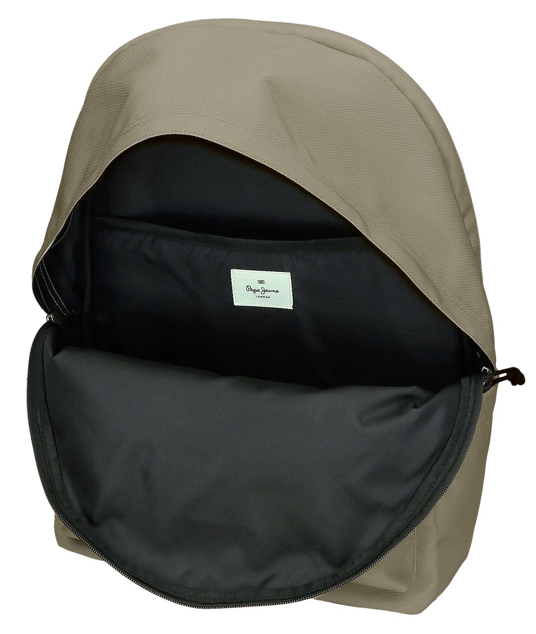 63324H5 MORDER HOLDER BACKPACK. 44CM 2C. PJL ARIS EVERGREEN TAUPE