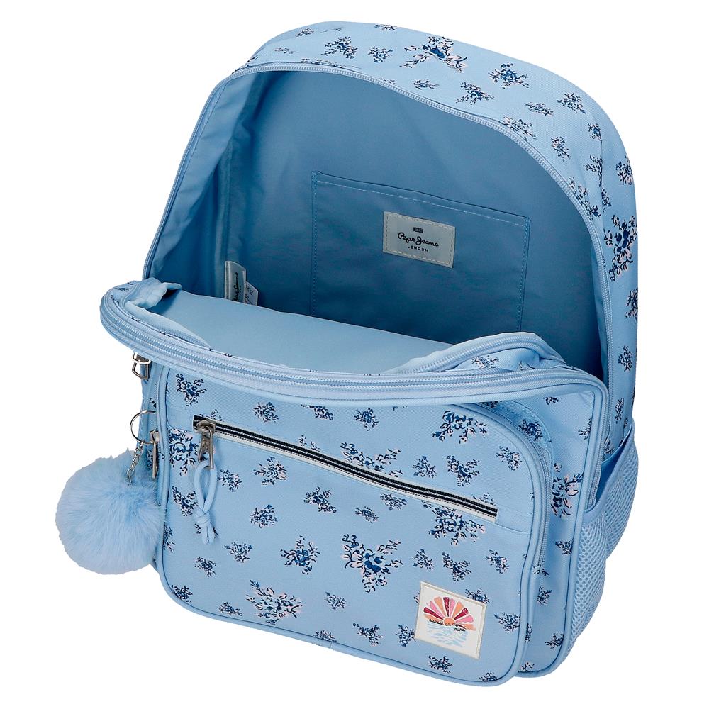 60822V2 ADAP-RUCKSACK. 40CM 2C. C/CARRO. PJL OLIVIA HELLBLAU