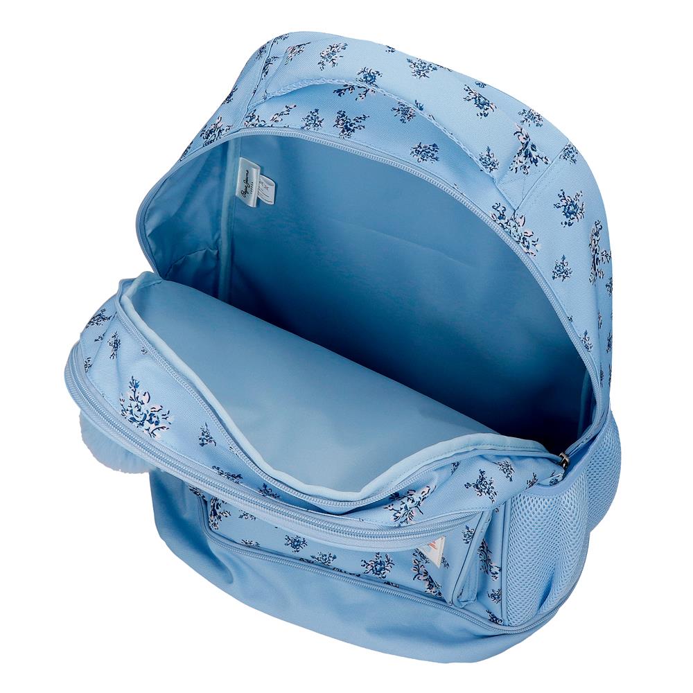 6082942 SAC À DOS COMPACT DESM. 2R. PJL OLIVIA BLEU CLAIR
