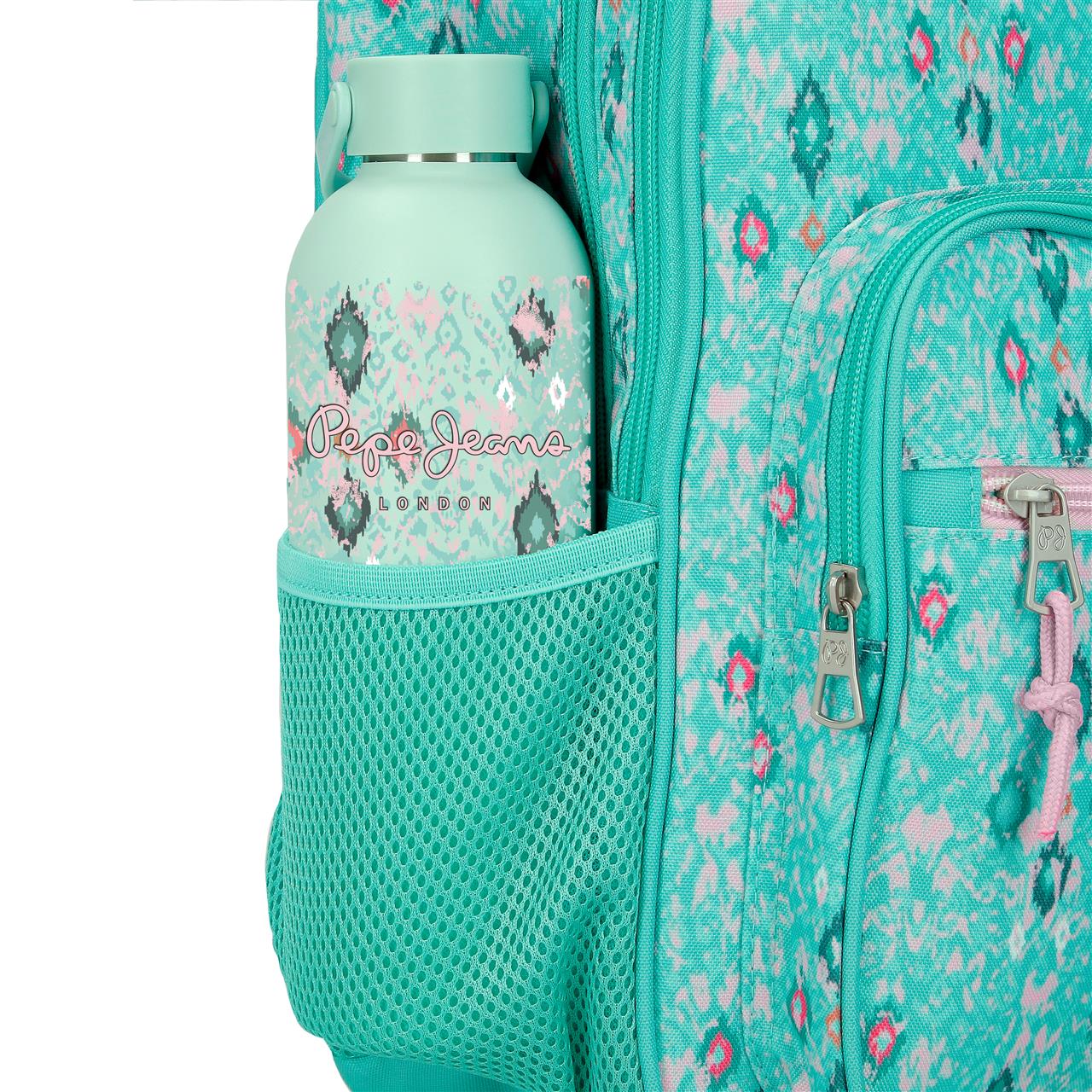 6112141 BACKPACK 28CM. PJL SUN TURQUOISE GREEN
