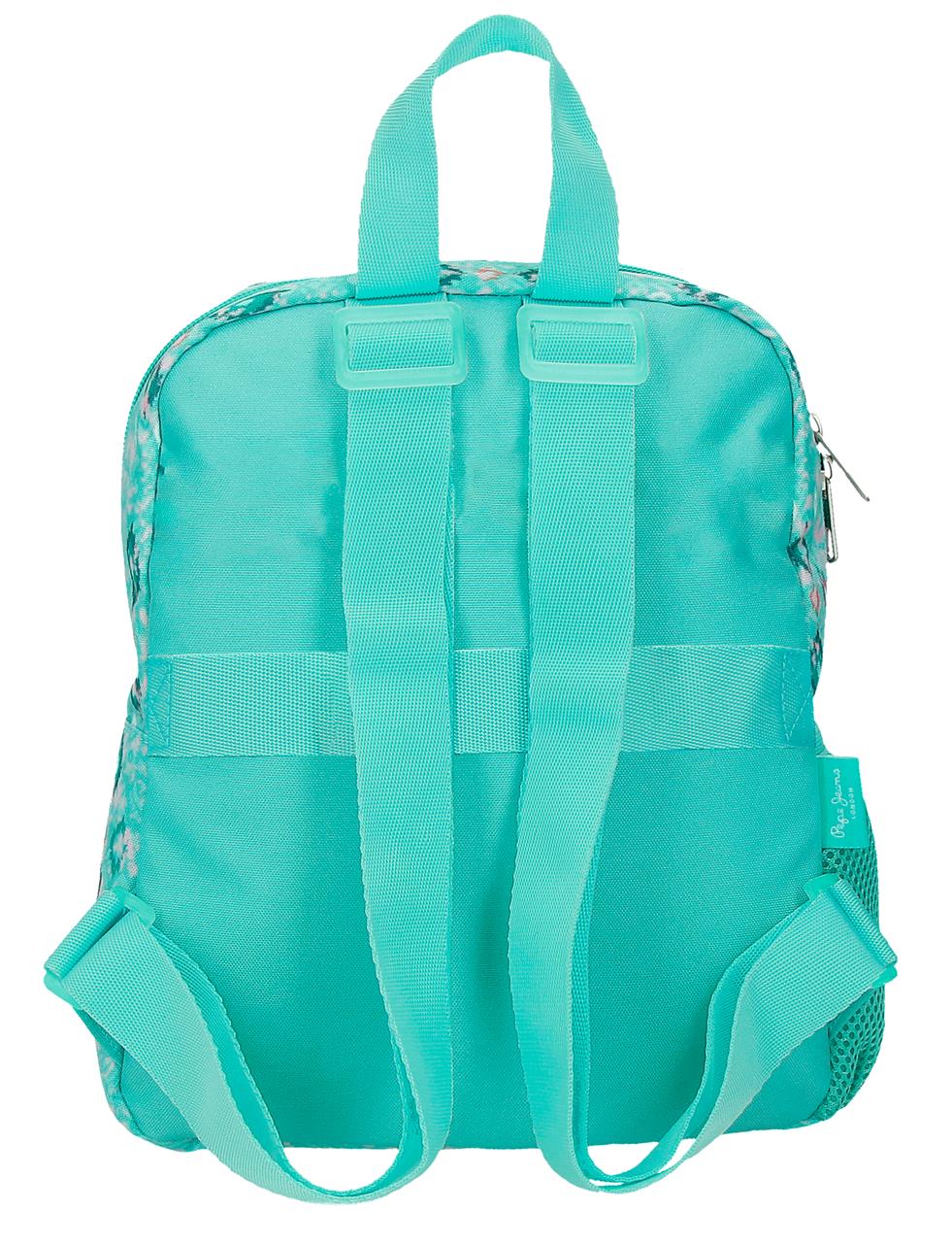 6112141 BACKPACK 28CM. PJL SUN TURQUOISE GREEN