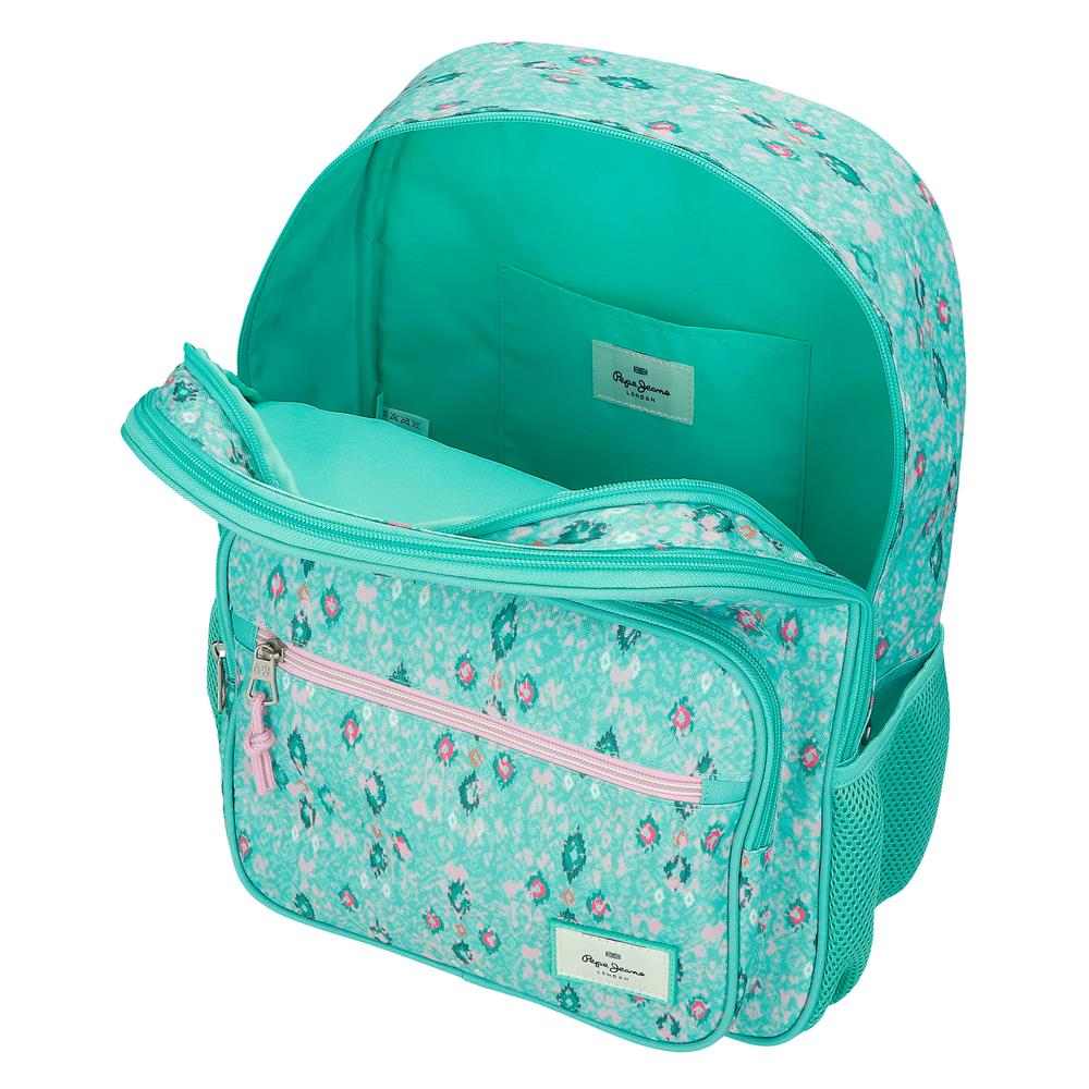61122F1 ADAP BACKPACK. 40CM 2C. PJL SUN TURQUOISE GREEN