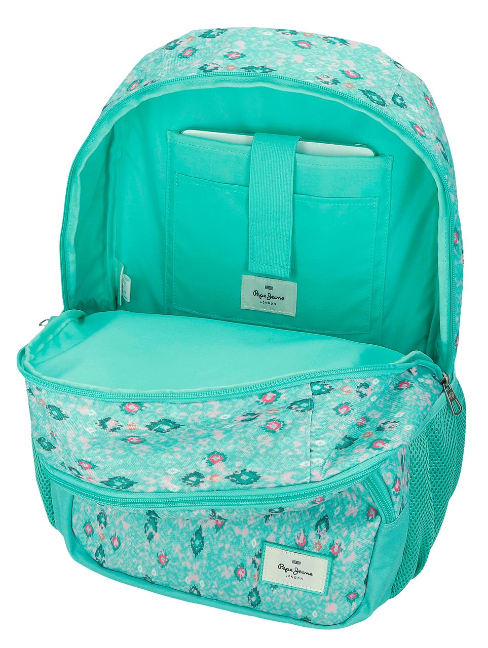 61125F1 MOCHILA ADAP. 44CM 2C. PJL SUN TURQUESA VERDE