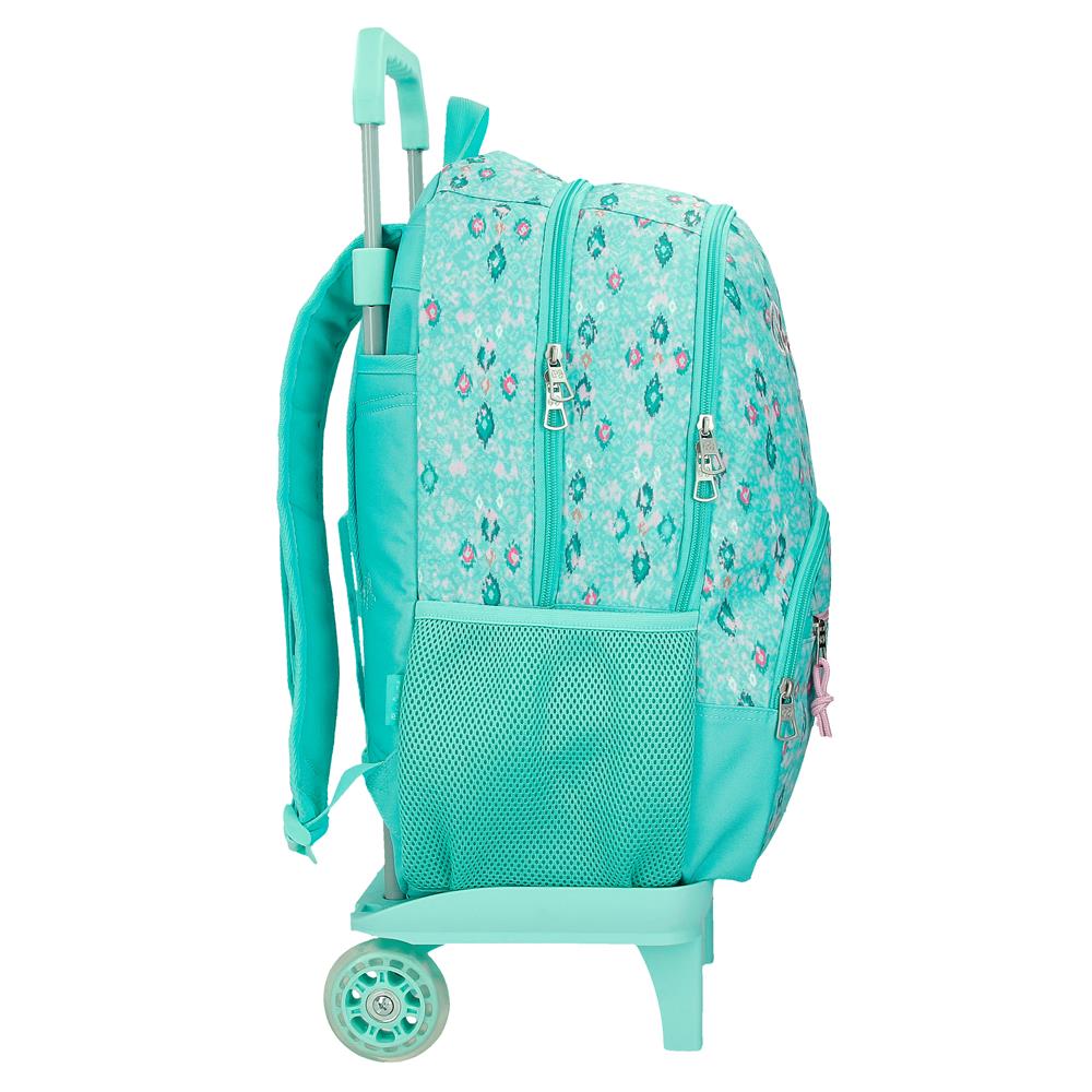 61125V1 ADAP BACKPACK. 44CM 2C. C/CARRO. PJL SUN TUR GREEN