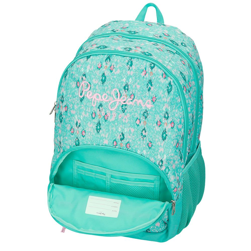 61125V1 ADAP BACKPACK. 44CM 2C. C/CARRO. PJL SUN TUR GREEN