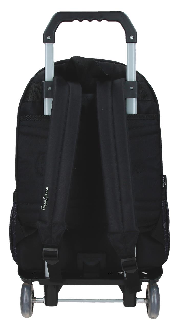 61323V1 ADAP BACKPACK. 44CM 2B LAT. C/CARRO. PJL ELOISE BLACK