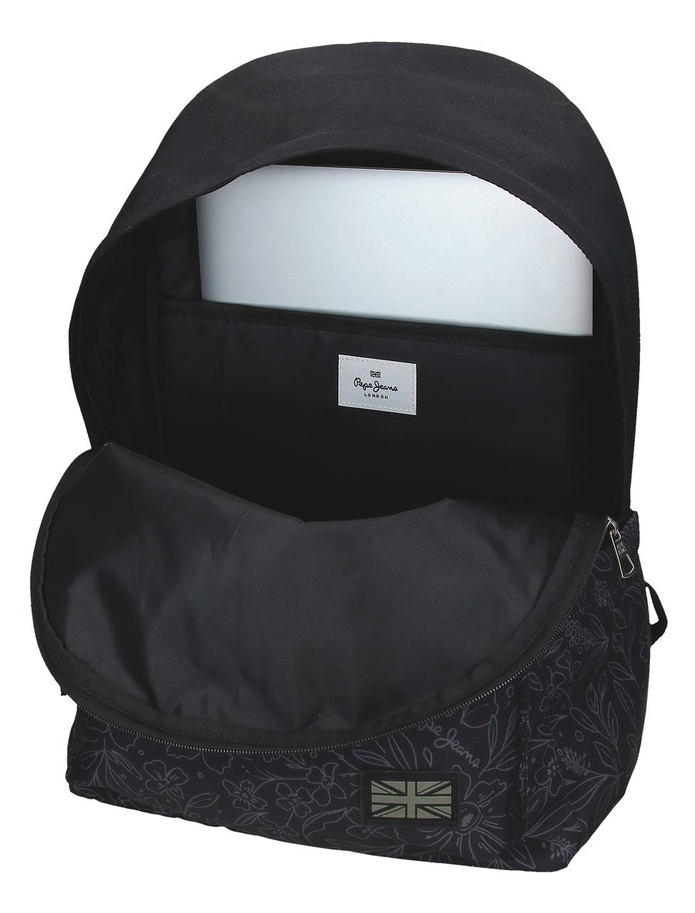 61323V1 ADAP BACKPACK. 44CM 2B LAT. C/CARRO. PJL ELOISE BLACK