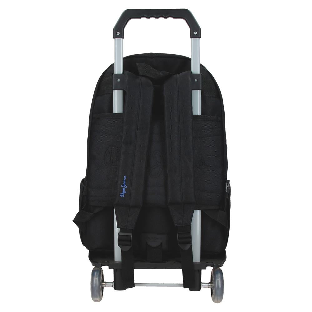 61523V2 ADAP BACKPACK. 44CM. C/CARRO. PJL HENRY BLACK
