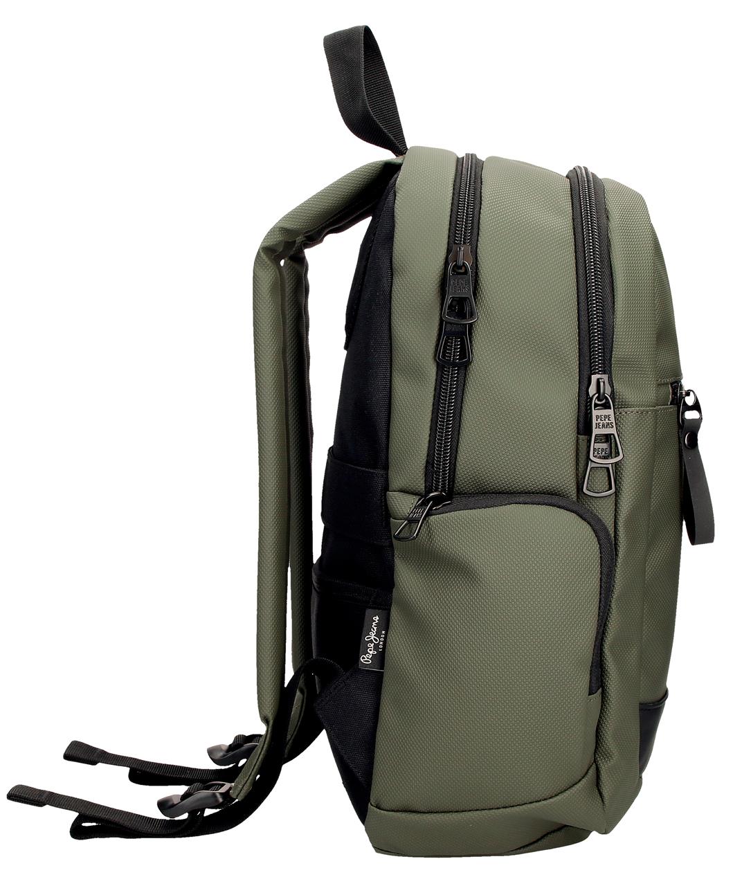 7462542 ADAP-RUCKSACK. 2C. PJL DORKING KHAKI WORD-&TABLET-HALTER