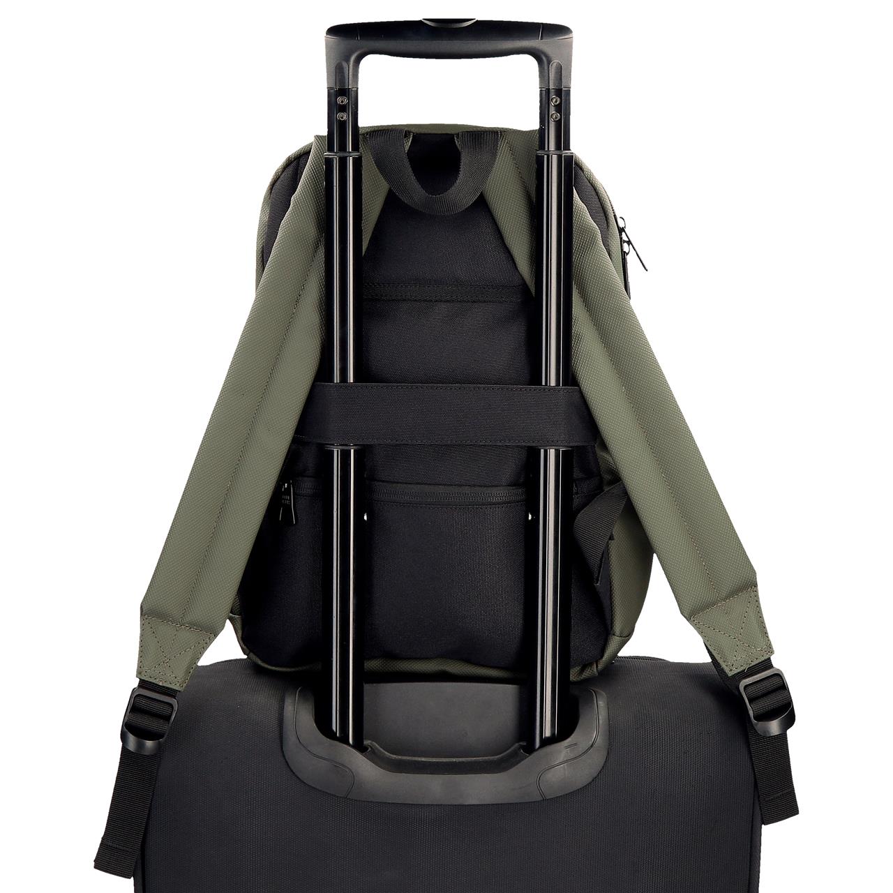 7462542 ADAP-RUCKSACK. 2C. PJL DORKING KHAKI WORD-&TABLET-HALTER