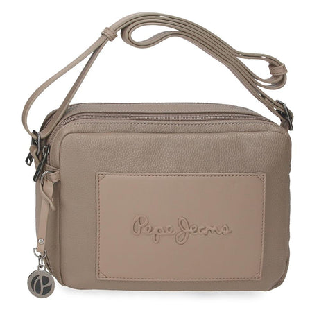 2C CROSSBODY BAG. PJL FRAME TAUPE