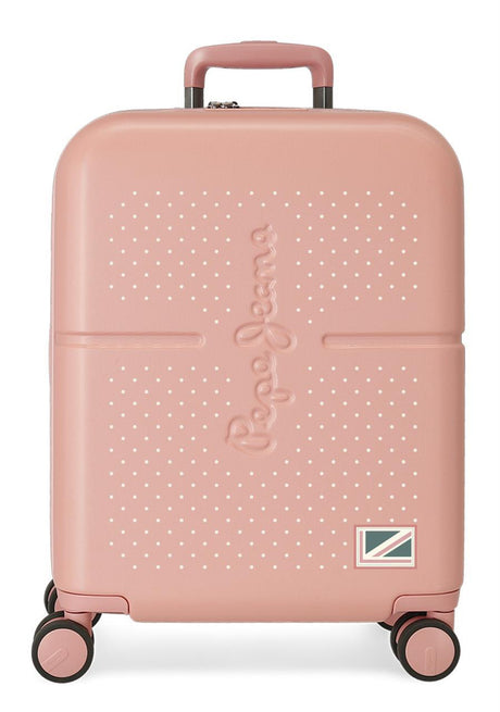 6439124 TROLLEY ABS 55CM. 4R. PJL LAILA LIGHT PINK