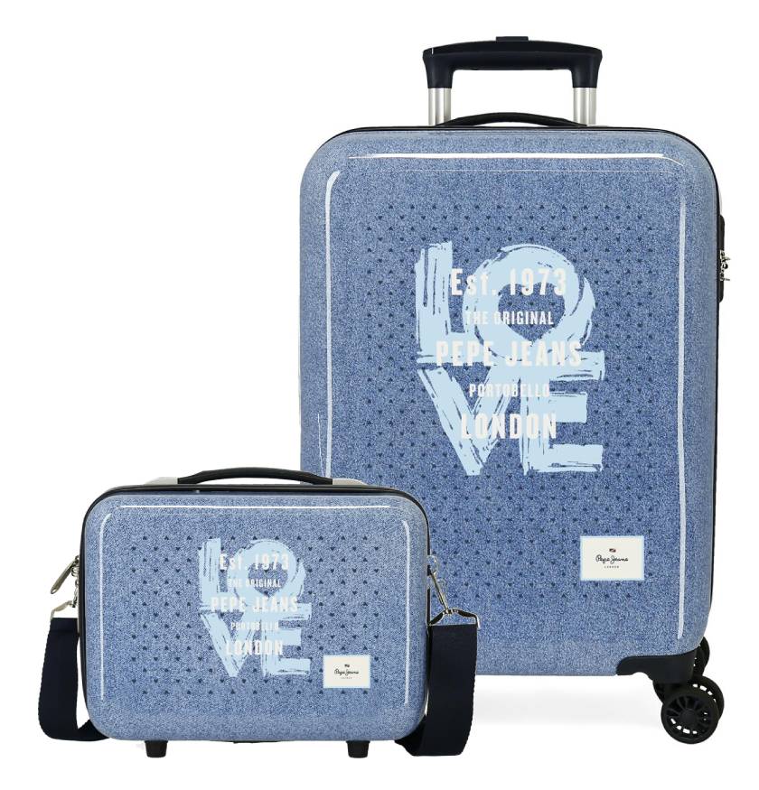Pack Walizka kabinowa + neceser NONI DENIM z PEPE JEANS