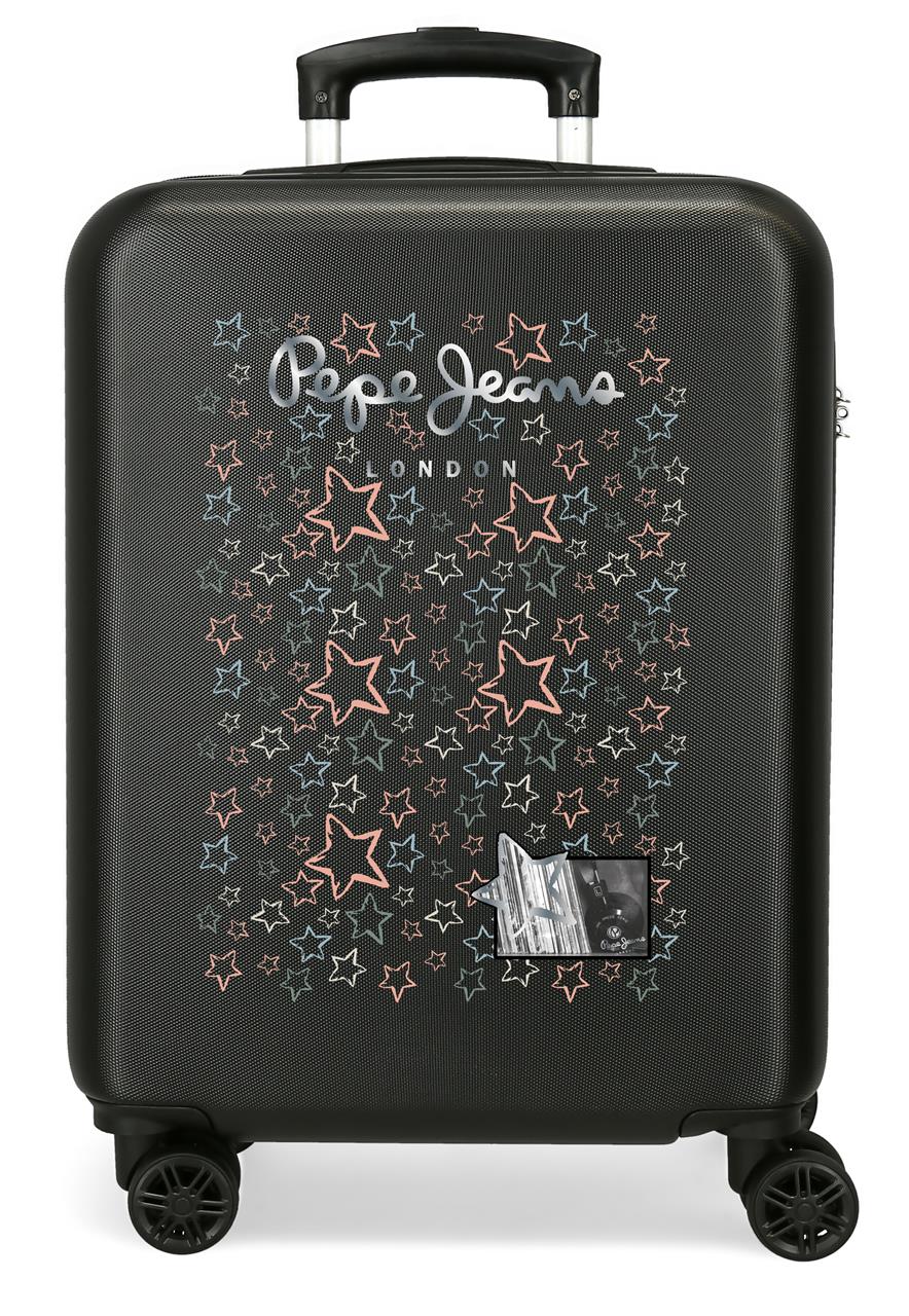 6011141 TROLLEY ABS 55CM. 4R. PJL CINTIA NEGRO