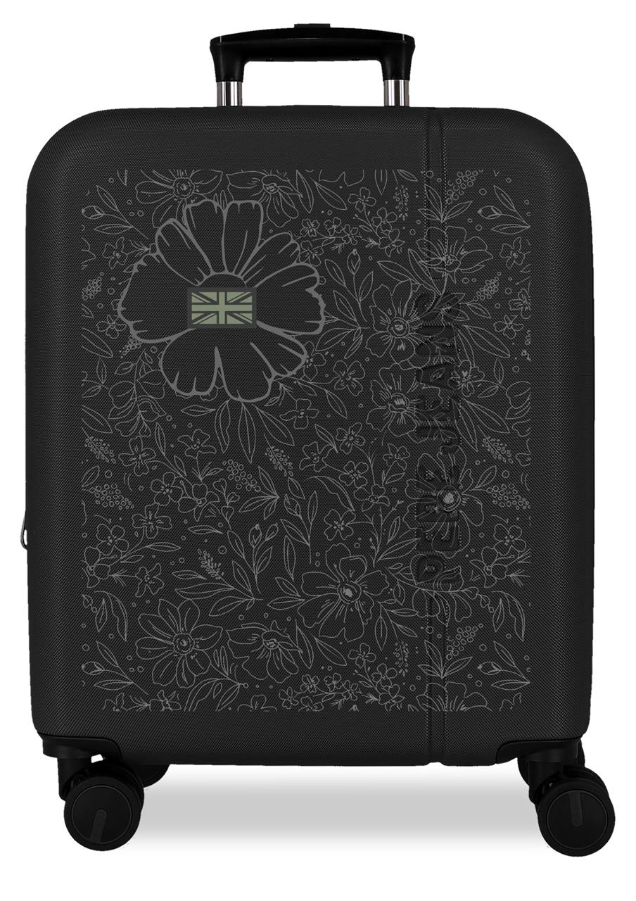 6138641 TROLLEY ABS 55CM. C/EXP. 4R. PJL ELOISE BLACK