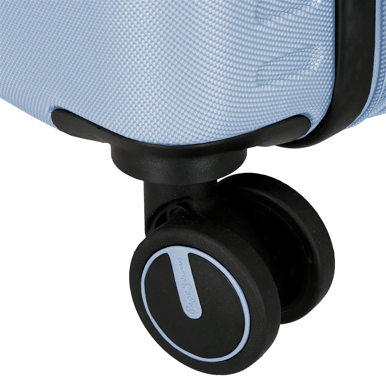 6329146 TROLLEY ABS 55CM. 4R. PJL ARIS VOYAGE BLEU CLAIR