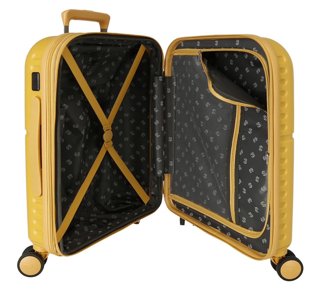 7688623 TROLLEY ABS 55CM. C/EXP. 4R. PJL HIGHLIGHT OCRE