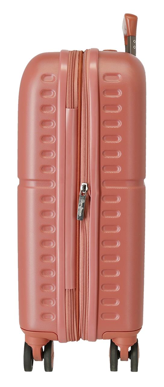 7688626 TROLLEY ABS 55CM. C/EXP. 4R. PJL HIGHLIGHT TERRAKOTTA