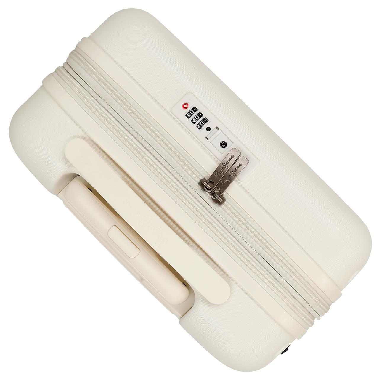 768862F TROLLEY ABS 55CM. C/EXP. 4R. PJL HIGHLIGHT WHITE