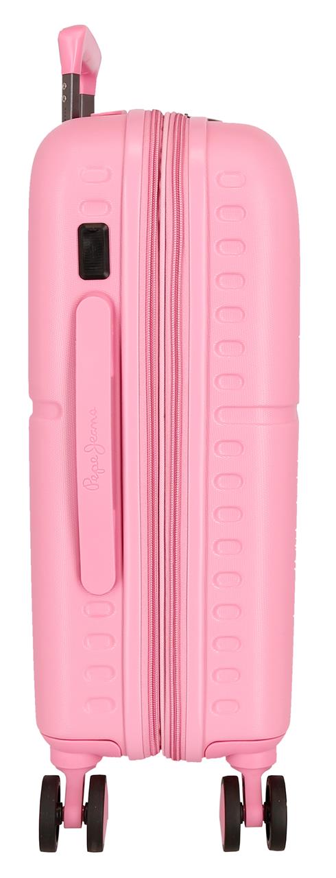 768862E TROLLEY ABS 55CM. C/EXP. 4R. PJL HIGHLIGHT ROSA