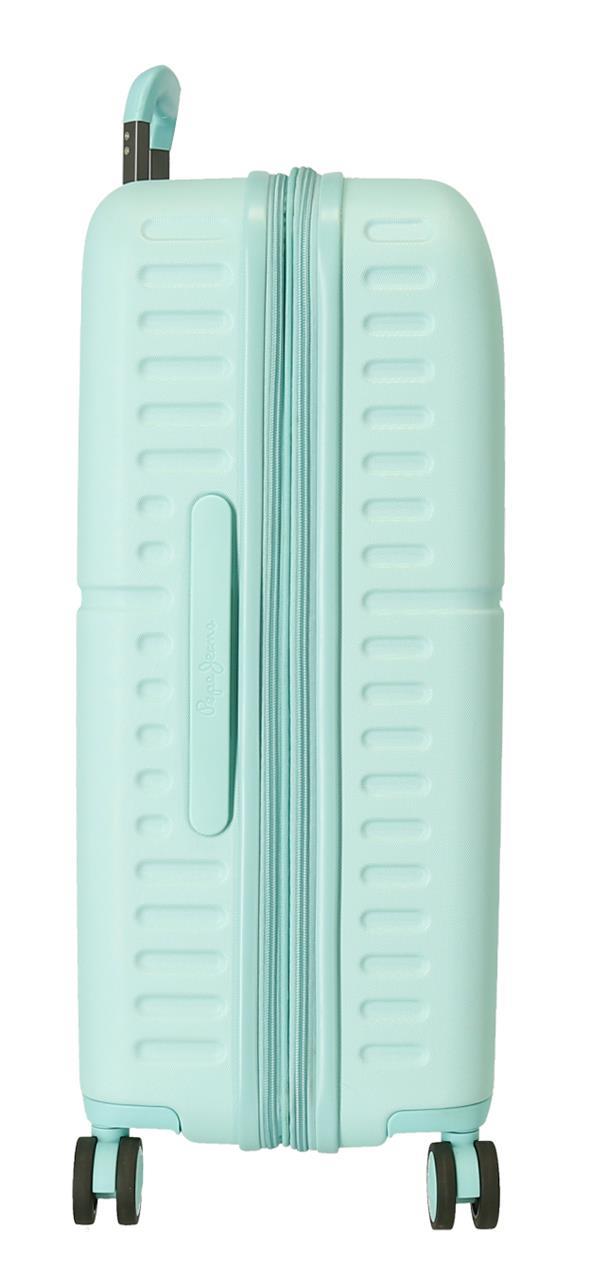 7689225 TROLLEY ABS 70CM. C/EXP. 4R. PJL MOULANT TURQUOISE