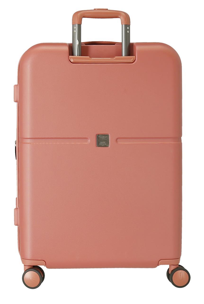 7689226 TROLLEY ABS 70CM. C/EXP. 4R. PJL HIGHLIGHT TERRACOTTA