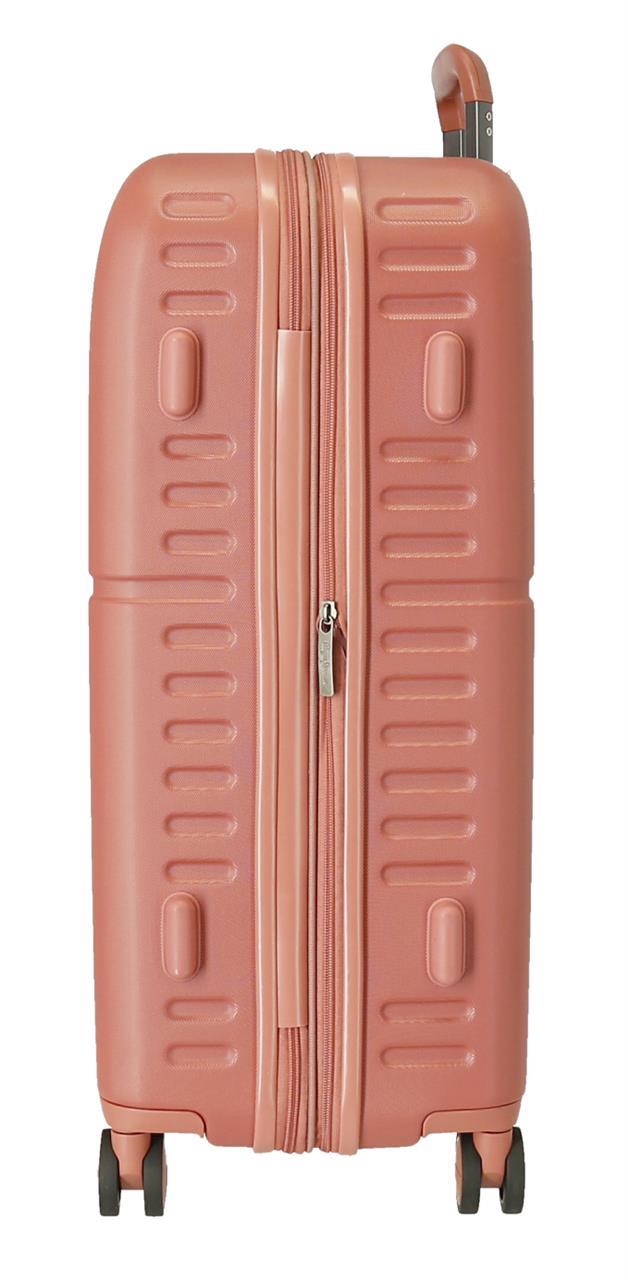 7689226 TROLLEY ABS 70CM. C/EXP. 4R. PJL HIGHLIGHT TERRACOTTA