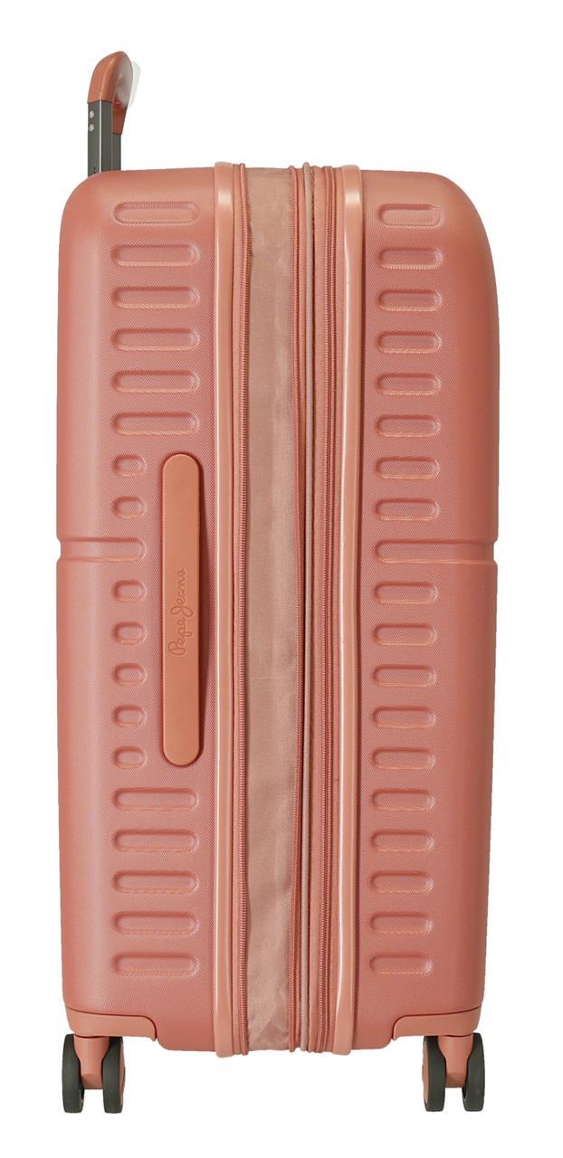 7689226 TROLLEY ABS 70CM. C/EXP. 4R. PJL HIGHLIGHT TERRACOTTA