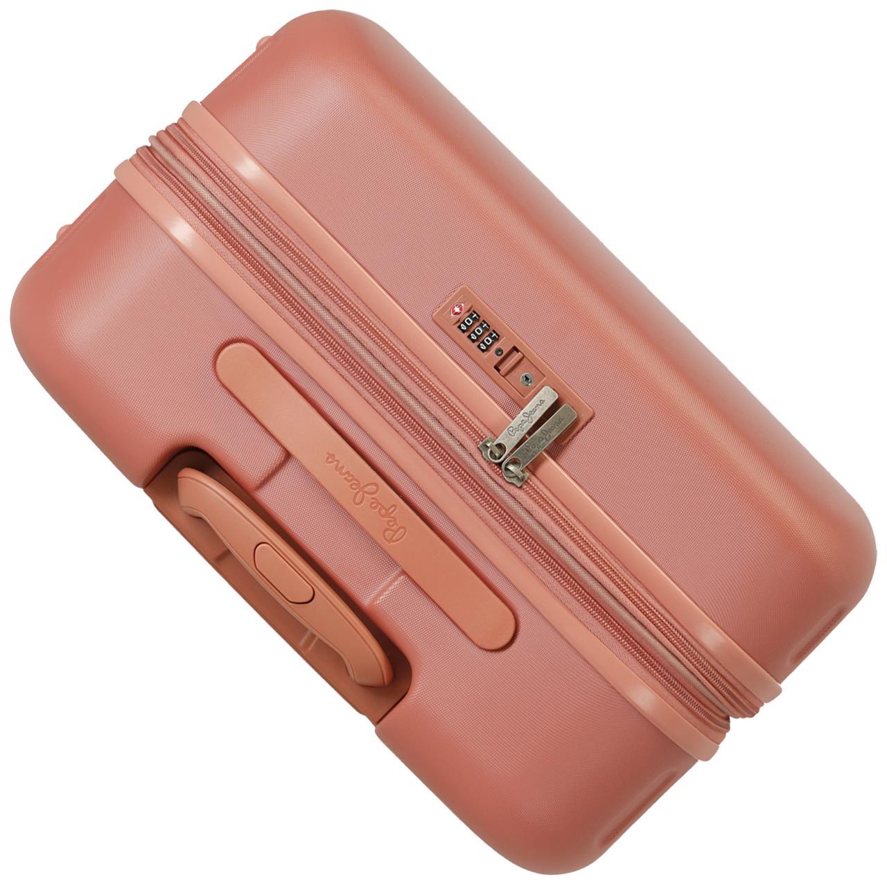 7689226 TROLLEY ABS 70CM. C/EXP. 4R. PJL HIGHLIGHT TERRACOTTA