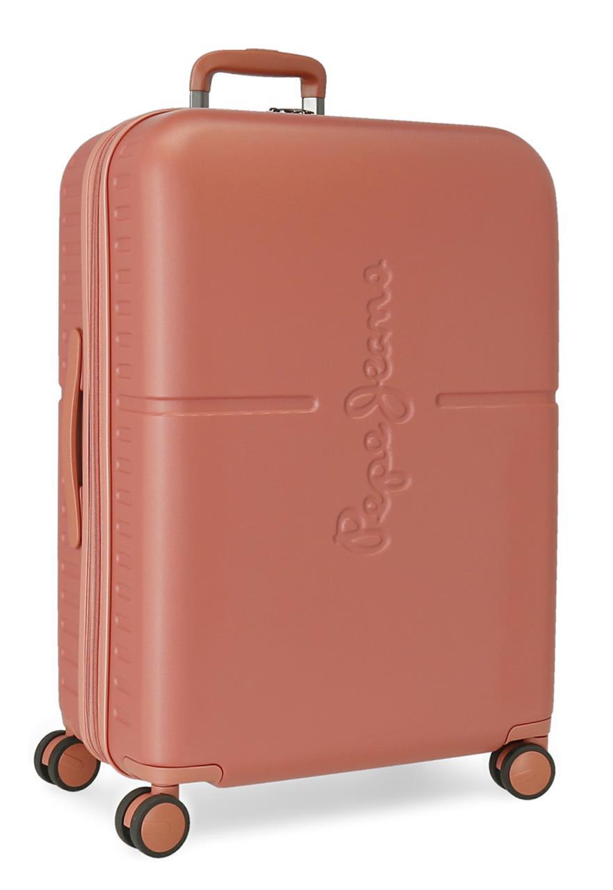 7689226 TROLLEY ABS 70CM. C/EXP. 4R. PJL HIGHLIGHT TERRACOTTA