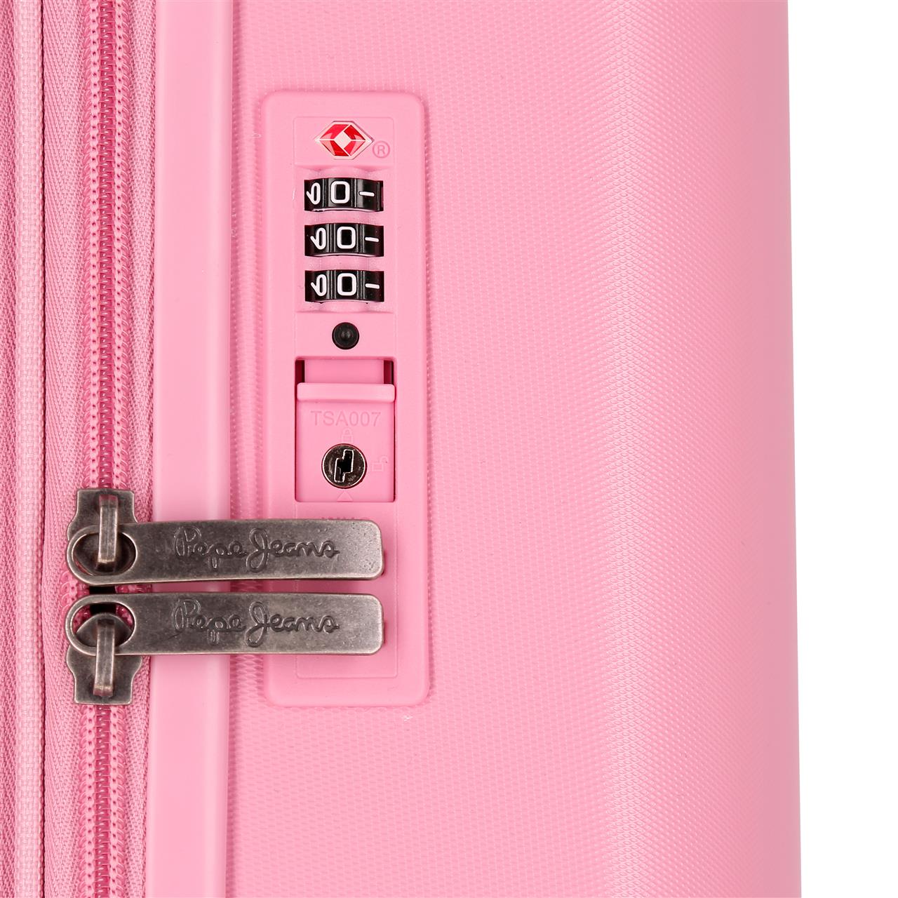 768922E TROLLEY ABS 70CM. C/EXP. 4R. PJL HIGHLIGHT ROSA