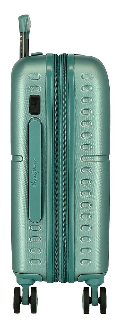 768862B TROLLEY ABS 55CM. C/EXP. 4R. PJL HIGHLIGHT TÜRKIS